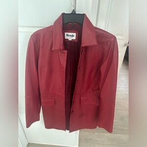 Red Leather Jacket - vintage